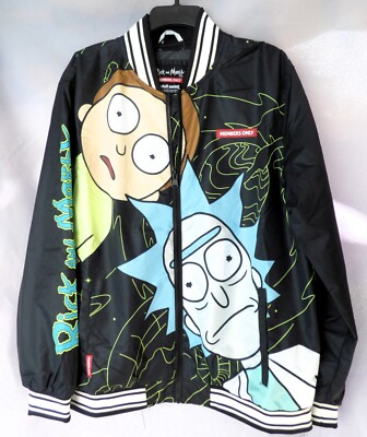 Rick And Morty Lightweight Members Only Jacket Choose Size Limited