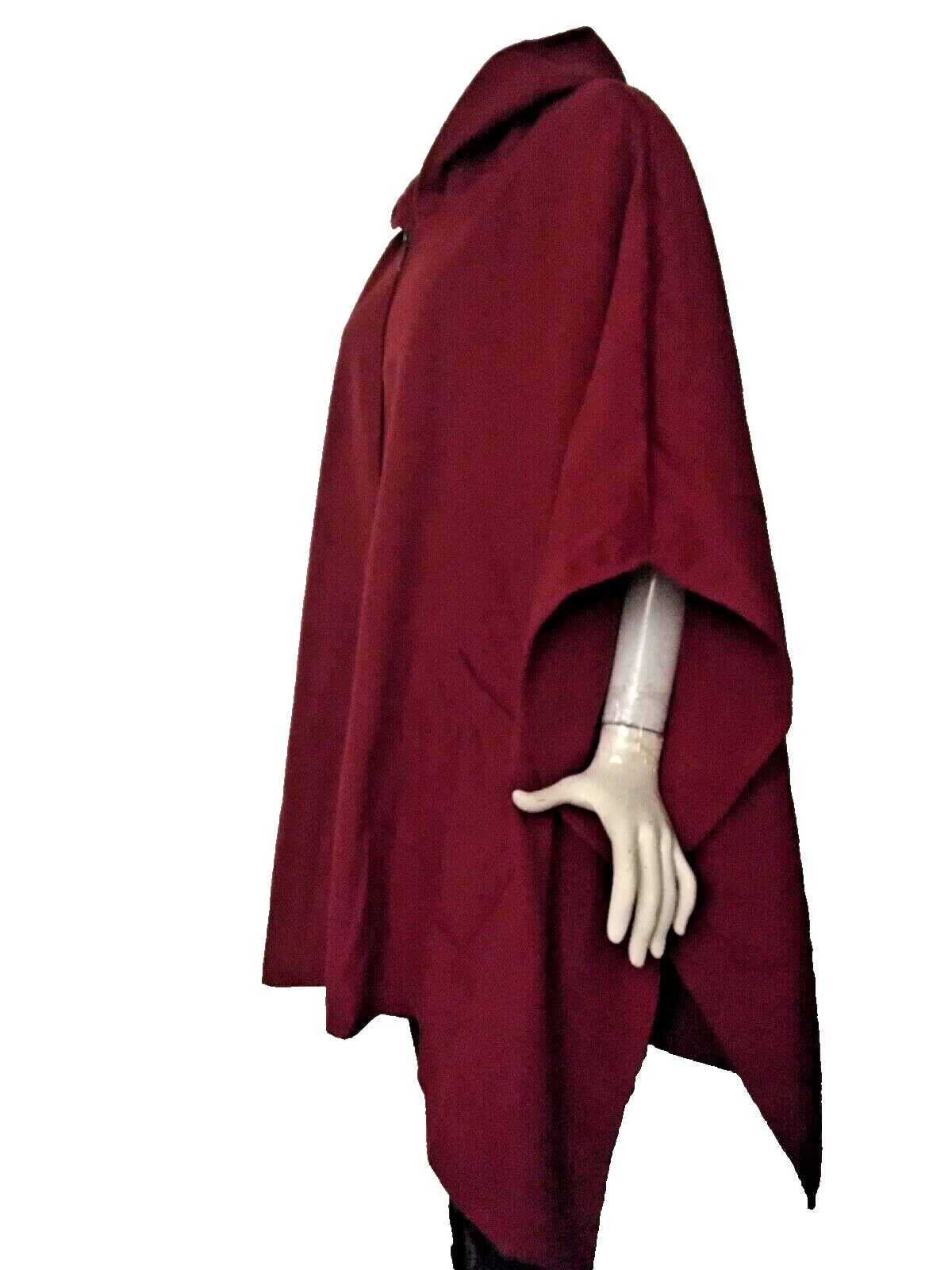 VETEMENTS NUOVA felpa con cappuccio invernale da donna senza marchio mantello con cerniera tasche anteriori vino viola XL bella!