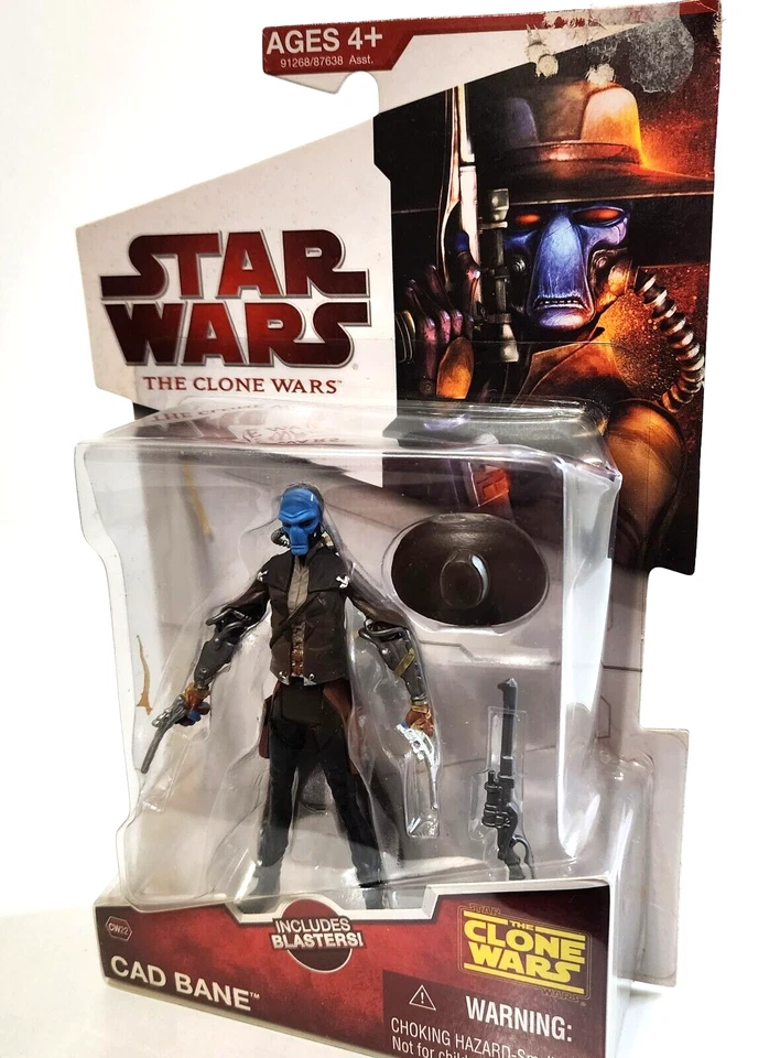 Star Wars CAD BANE The Clone Wars CW22 Lightsaber 3.75" Hasbro Foto 2 de 3