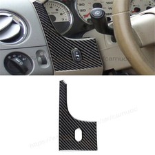 Cubierta de panel de tablero lateral izquierdo de fibra de carbono de vinilo para Ford F-150 FX4 04-08
