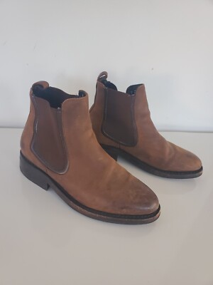 Thursday Boot Co Duchess Cognac Suede Pull On Chelsea Ankle Boot Womens  Shoes