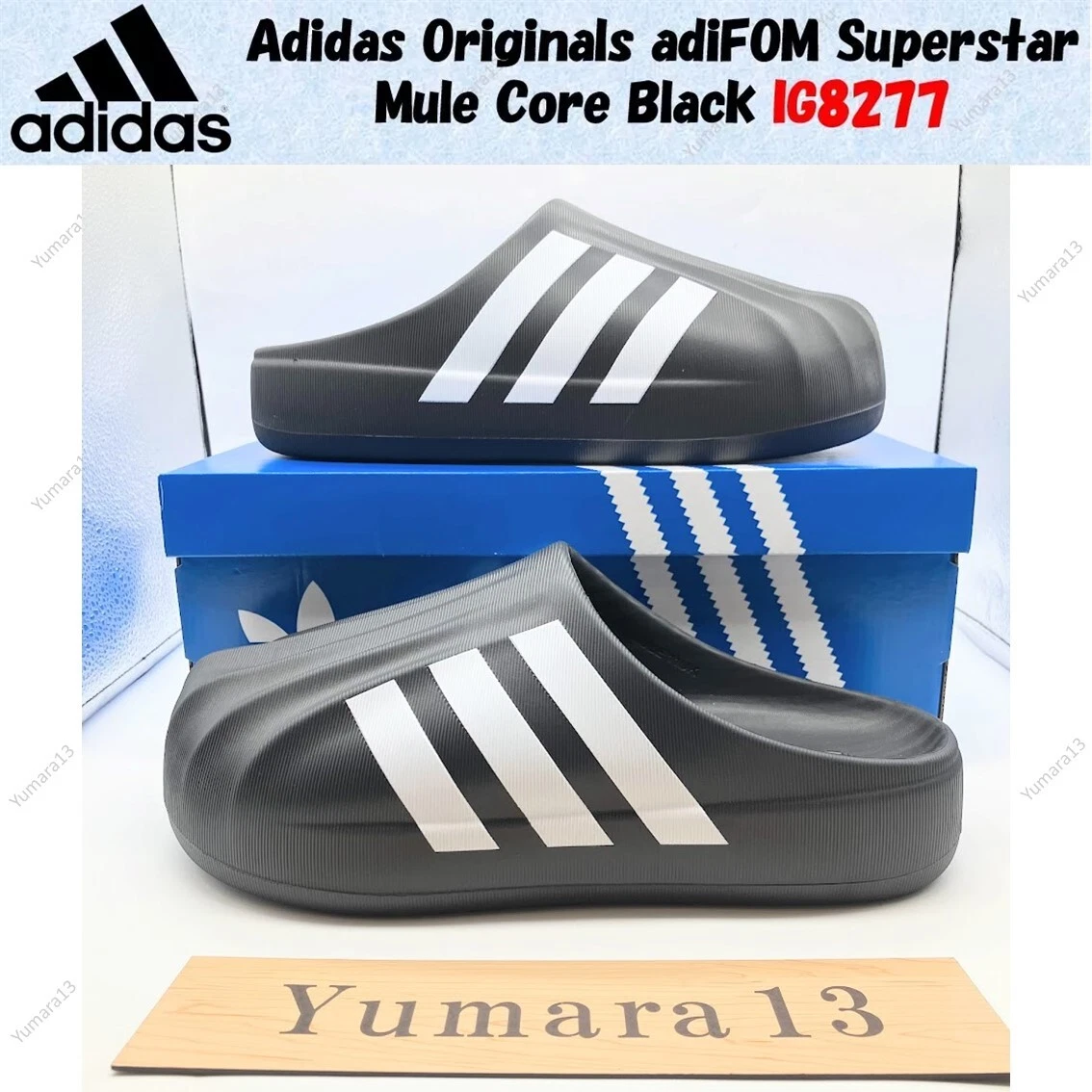 Adidas Originals adiFOM Superstar Mule Core Black IG8277 taglia uomo