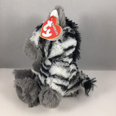 TY Cuddlys - ZAHARI the Zebra (Regular Size - 8 inch) Stuffed