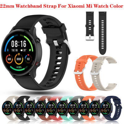 22mm Silicone Watchband Strap for Xiaomi Mi Watch Color Sports Band Bracelet