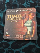 Vintage Tomb Raider Beermat Lara Croft Eidos PlayStation Very Rare Collectable