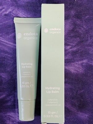Endota Organics Hydrating Lip Balm 15g Tube Calendula Vitamin E Peppermint Oil