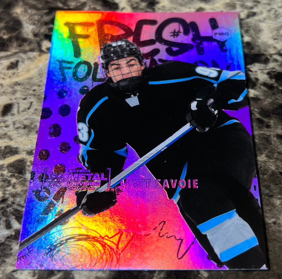 Matt Savoie 2021 Skybox Metal Universe Champions PMG Rosa/75 #FF13 Foto 4 de 4