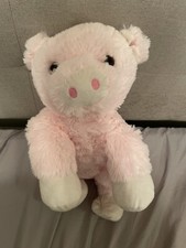 Big Pink Pig Fuzzy Stuffed Plush