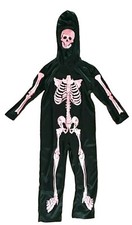 Pink Skeleton Costume Girl Carnival Halloween Gloves Dress Girl New