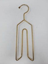 VINTAGE GOLD TONE METAL BELT TIE PURSE SCARF ACCESSORIES HANGER