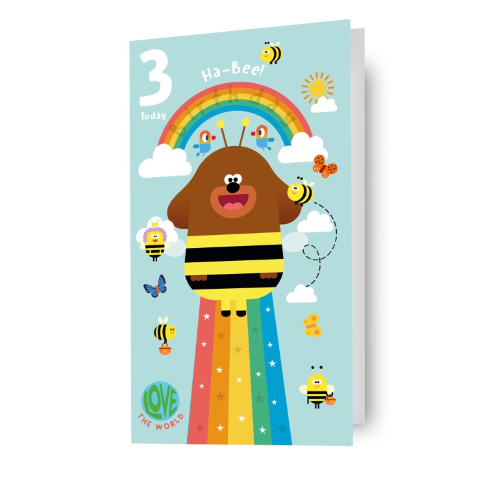 3rd Birthday Card Kids Hey Duggee Age 3 Birthday Card Official Product