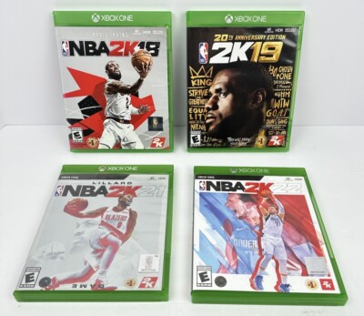 Xbox One NBA 2K18 2K19 20th Anniversary Edition 2K21 2K22 Microsoft Lot 4 Games