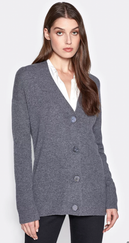$350 NWT EQUIPMENT ELDER CASHMERE CARDIGAN SWEATER IN HEATHER GREY SZ XS - Picture 2 of 12