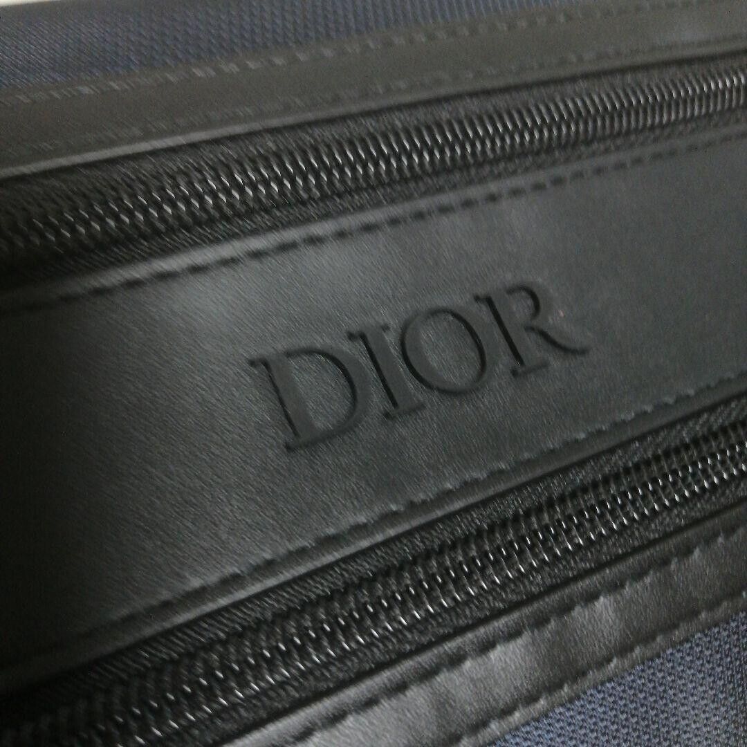 DIOR Homme Novelty pouch Navy x Black 2 zippers w/box DIOR Homme Novelty pouch Navy x Black 2 zippers w/box