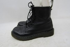 Dr Martens Youth Size 2 M Black Leather 8 Eye Zip Comfort Ankle Boots