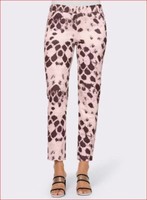 Hose Weiß 38 Damen Rick Cardona Jersey-Hose Ecru Gummizugbund Uvp: 69,99€ 1.665