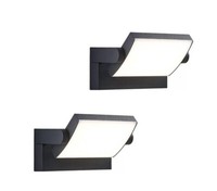 Lindby LED outdoor wall light Sherin, set of 2, rotatable
