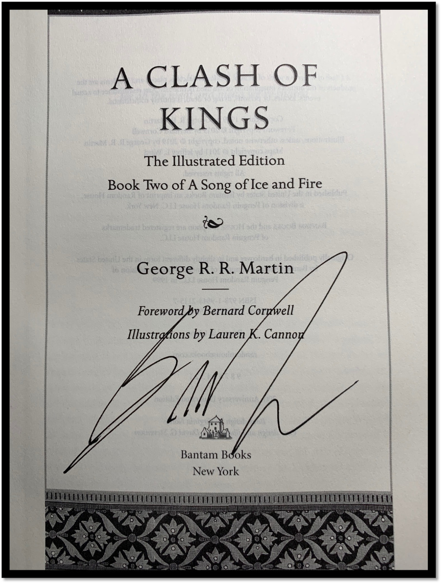 A Clash of Kings: The Illustrated Edition (Signed by George R. R. Martin)