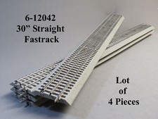 LIONEL FASTRACK 30 INCH LONG STRAIGHT TRACK L...