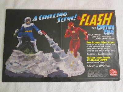 11X17 COVER ART PRINT COMIC DC COMICS FLASH VS CAPT COLD SKULPTURE ...
