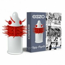 EGZO Ugly Coyote spezielle Kondome genoppt mit Stacheln, für extra Stimulation