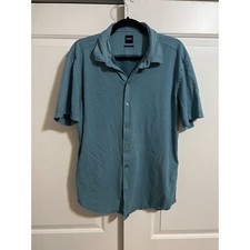 Hugo Boss Short Sleeve Button Up Shirt - Size XL