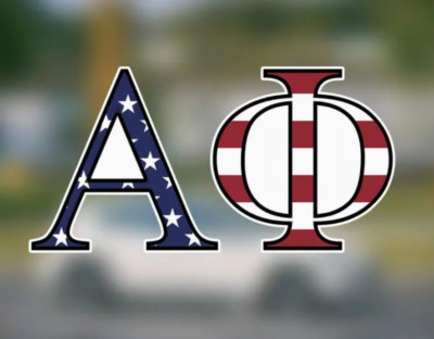 ALPHA PHI PATRIOTIC SORORITY DECAL STICKER-3.09 x 6.1''-NEW!