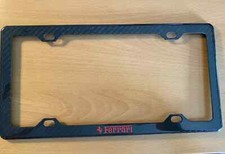 Custom Carbon Fiber License Plate Frame Fits Ferrari Models Custom Carbon Fiber License Plate Frame Fits Ferrari Models