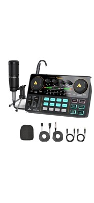 MAONO Podcast Equipment Bundle-Maonocaster Lite -Audio Interface-All in One-Podc