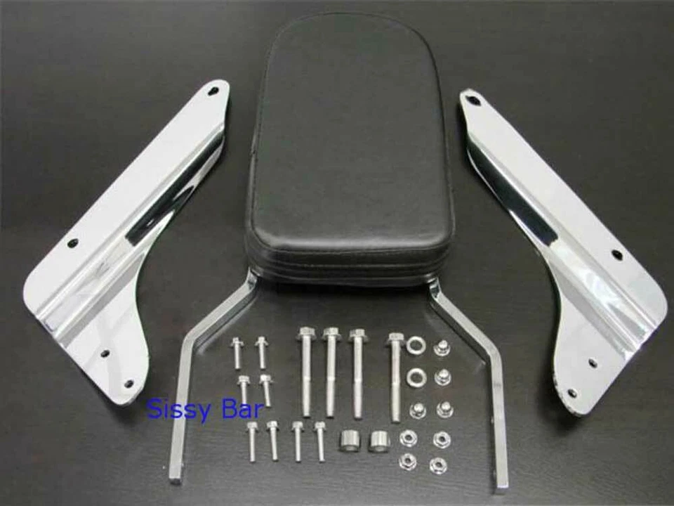 Almohadilla de barra Sissy de respaldo de llama para Honda Shadow VLX600 VT600C 1998-2007 2001 2002 Foto 3 de 3