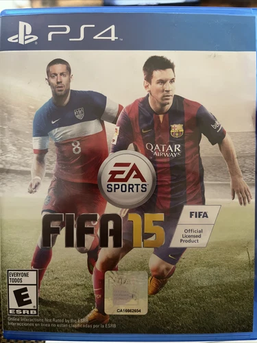 FIFA 15 For PlayStation 4 PS4 Soccer FutBol Very Good LIONEL MESSI Cover