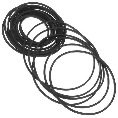 60 Pcs Ceinture Radio De Tourne-disque Courroies En Caoutchouc Pour Flûte À Bec - Afbeelding 2 van 12