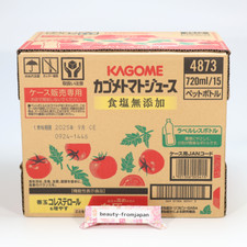 KAGOME Tomato 100 Juice Unsalted Salt-free additive 720 m l x 15 Bottle New