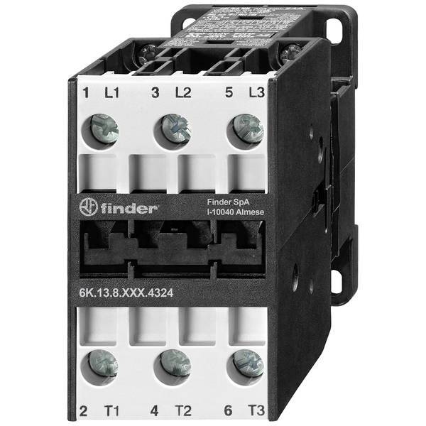 Finder 6K.13.8.024.4332   Relè industriale 3 NA 15 kW 24 V/AC 32 A 1 pz.
