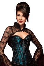 sexy Corsagenbluse schwarz