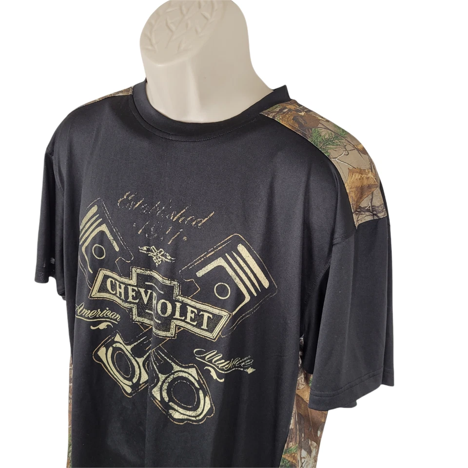 Camiseta GM Chevrolet Talla XL American Muscle Chevy Negra Manga Corta Foto 2 de 4