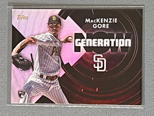 2022 Topps Generation Now Prizm Insert Rookie #GN-89 MacKenzie Gore RC Padres
