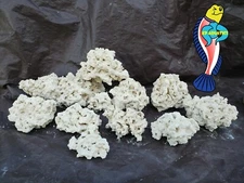 45 lbs of  Dry Aragonite Porous Reef Rock for Aquariums, Live Rock