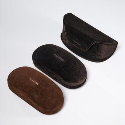 Tom Ford Eyeglass Cases 3PC Lot Black & Brown | eBay