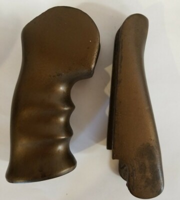 Thompson center Encore grip and forearm dark brown plastic