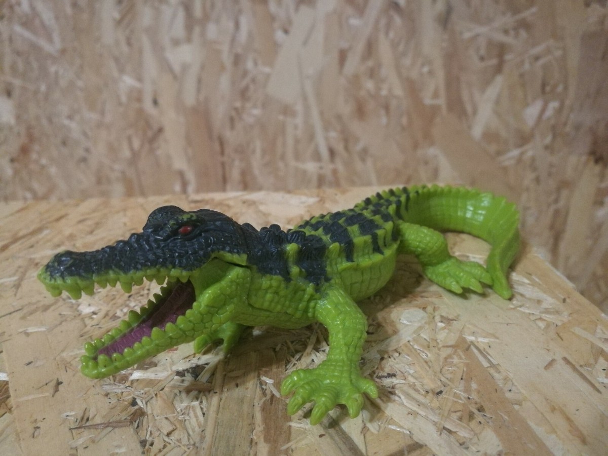 Chap Mei Pirates Green Black Alligator/Crocodile Animal Toy Figure