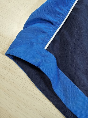 Tommy Hilfiger Shorts Mens US.085 Swim Trunks Spell Out Lined Blue Size S Small - Picture 4 of 11