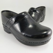 Dansko Professional XP Clogs Womens Size 5.5W EU 36 Black Patent Leather