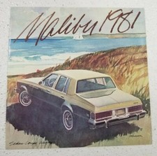 1981 Chevrolet Malibu Original Sales Brochure