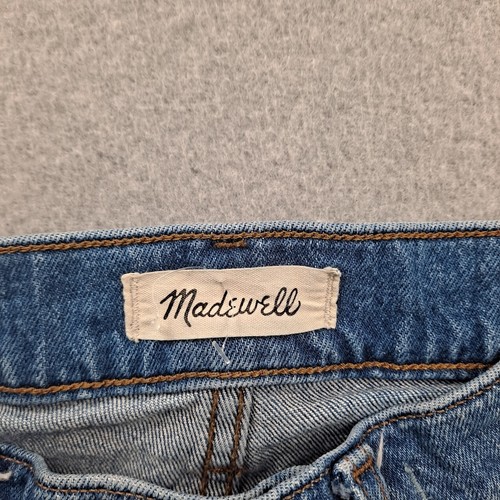 Madewell Jeans Women 28x29 High-Rise Slim Boy Blue Denim Pant Classic 90s READ - Picture 5 of 10