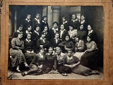 1930s Early Soviet Girls Students Photo Original