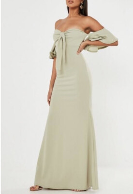 emerald green dress wrap S Light Emerald Green Wrap Maxi Dress for Beach, Garden & Destination Weddings main image 1