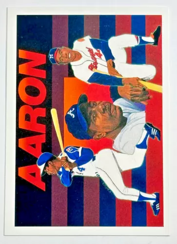 1991 Upper Deck #27 of 27 Hank Aaron (HOFer) Baseball Heroes Atlanta Braves