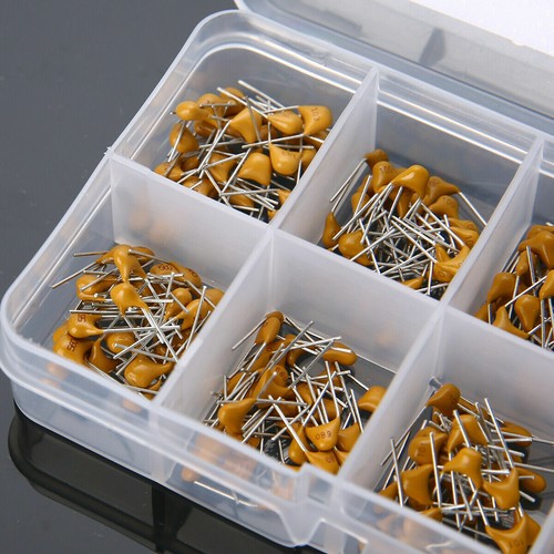 10 Values 50V 10pF~100nF Ceramic Disc Capacitors Assortment Kit with Box 300pcs - Picture 2 of 6