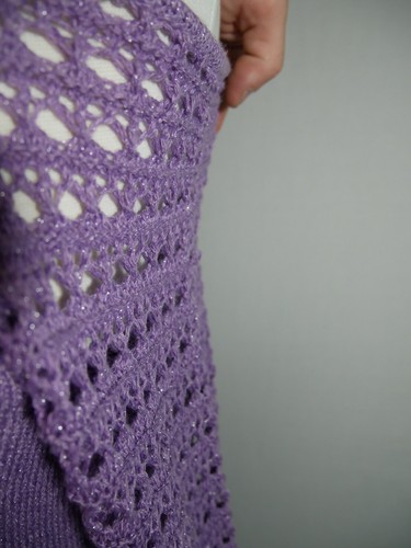 New York & Company Sweater Womens Small Purple Turtleneck One Shoulder Chain NWT - Picture 4 of 14